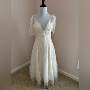 Pink tulle BCBG midi dress 🩷